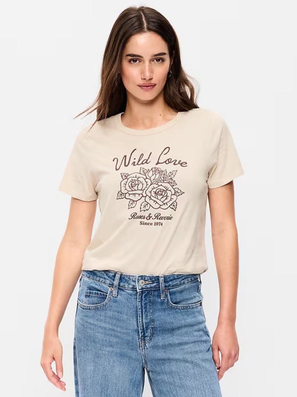 Old Navy 'Wild Love' Floral Graphic Tee